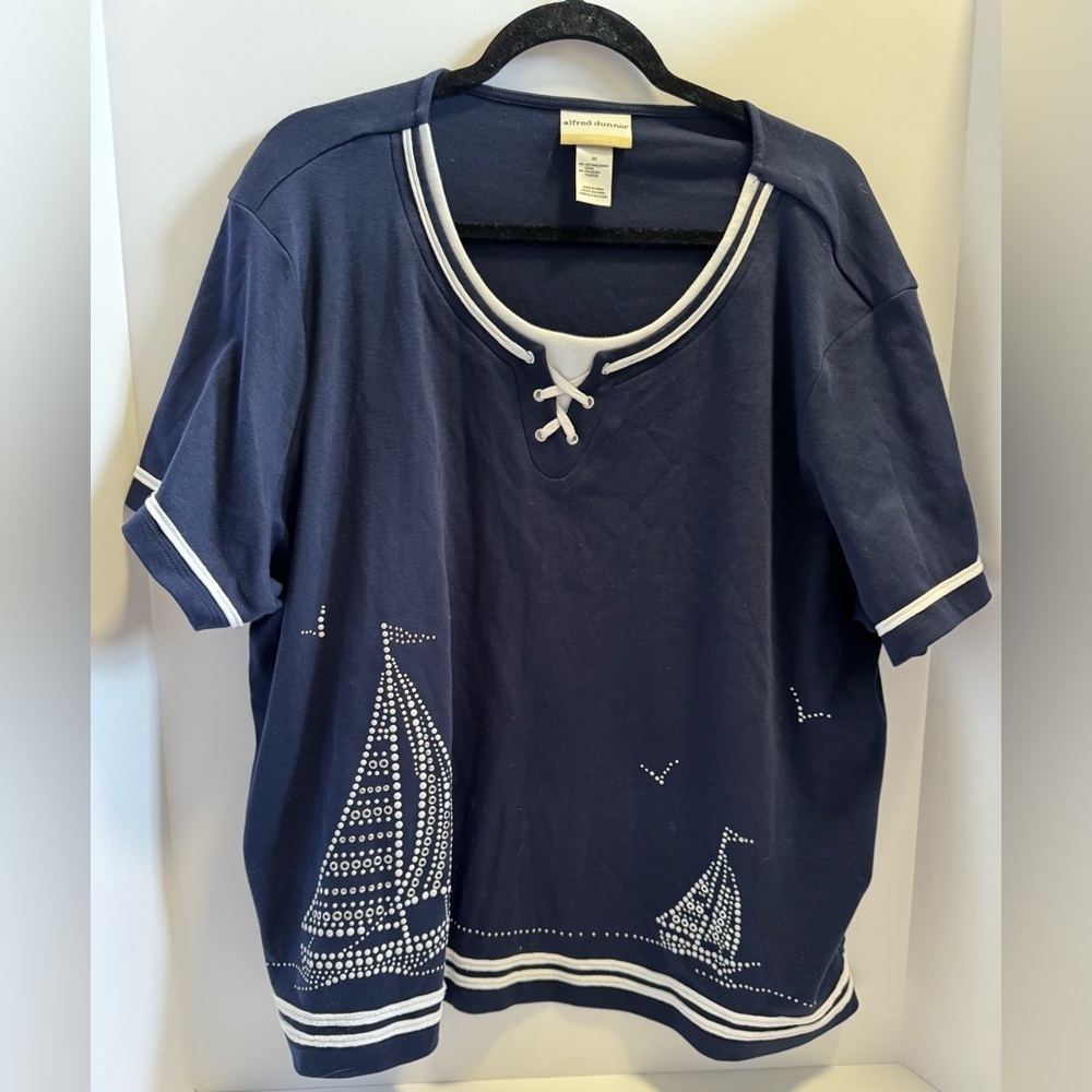 Alfred Dunner sailor blouse woman’s 3X